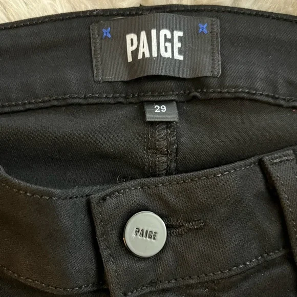 PAIGE Verdugo Denim Crop in Black Overdye. Size 29. NWOT - Picture 12 of 13